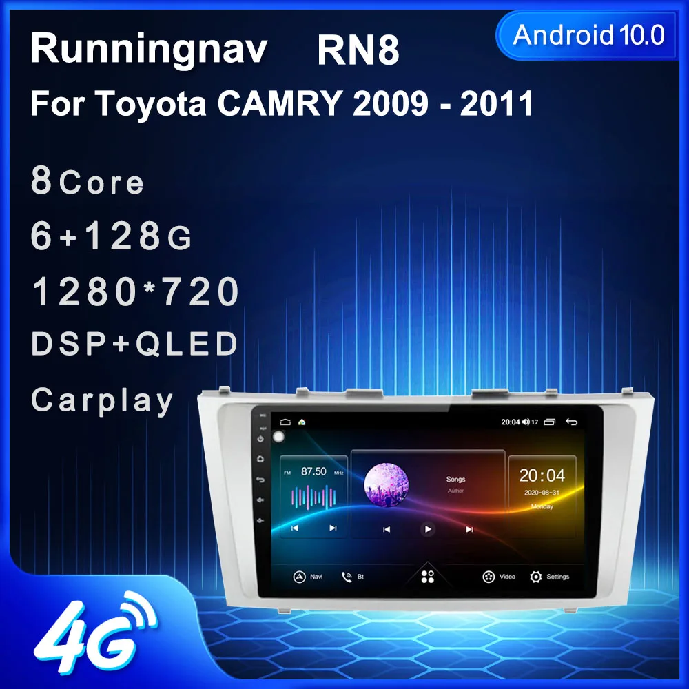 

Runningnav для Toyota CAMRY 2009 2010 2011 Android автомобильное радио, мультимедийный видеоплеер, навигация GPS