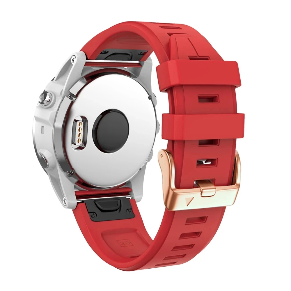 Correa de repuesto para reloj Garmin Fenix 6S 5S, pulsera de 20mm para Fenix 6s Pro 5s Plus, hebilla de oro rosa, de silicona, rápida