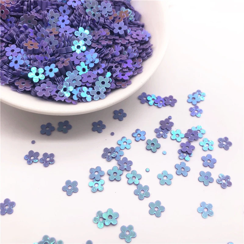 5mm plum sequins children\'s manual DIY materials clothing accessories hand-stitched beads piece flashing clothing accessories