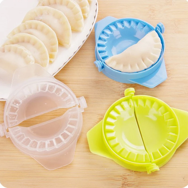 Dumpling Maker DIY Kit Wrapper Presser Manual Labor-Saving Ravioli Empanadas Dough Skin Molder Machine Kitchen Gadgets Tools