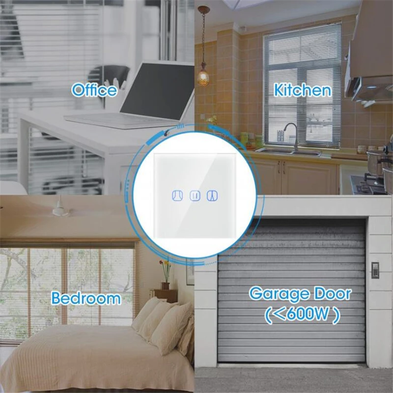 Eu Graffiti Smart Home Wifi Voice Control Gordijn Motor Schakelaar