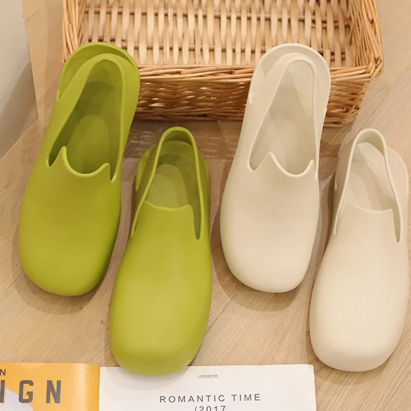 Candy Color EVA Non-slip Beach Shoes for Women, Comfortable Sandals, Light Weight, Lovely Home Garden Shoe, Summer