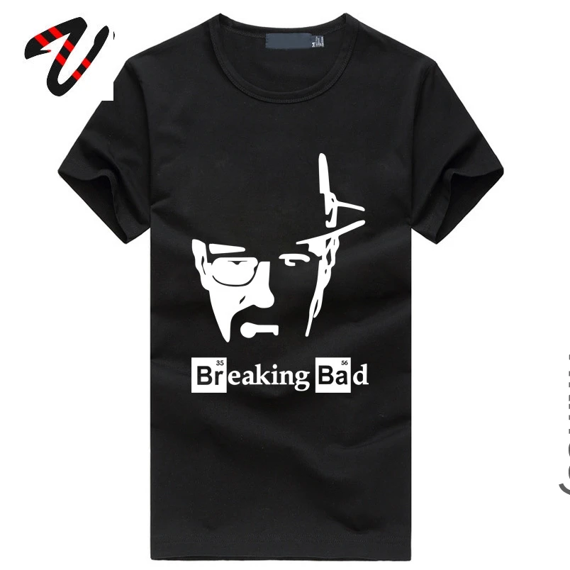 Chemical Breaking Bad Men's T-Shirts Walter White One Who Knocks Heisenberg Tshirts Homme Hipster Tees Oversized Clothing Shirt