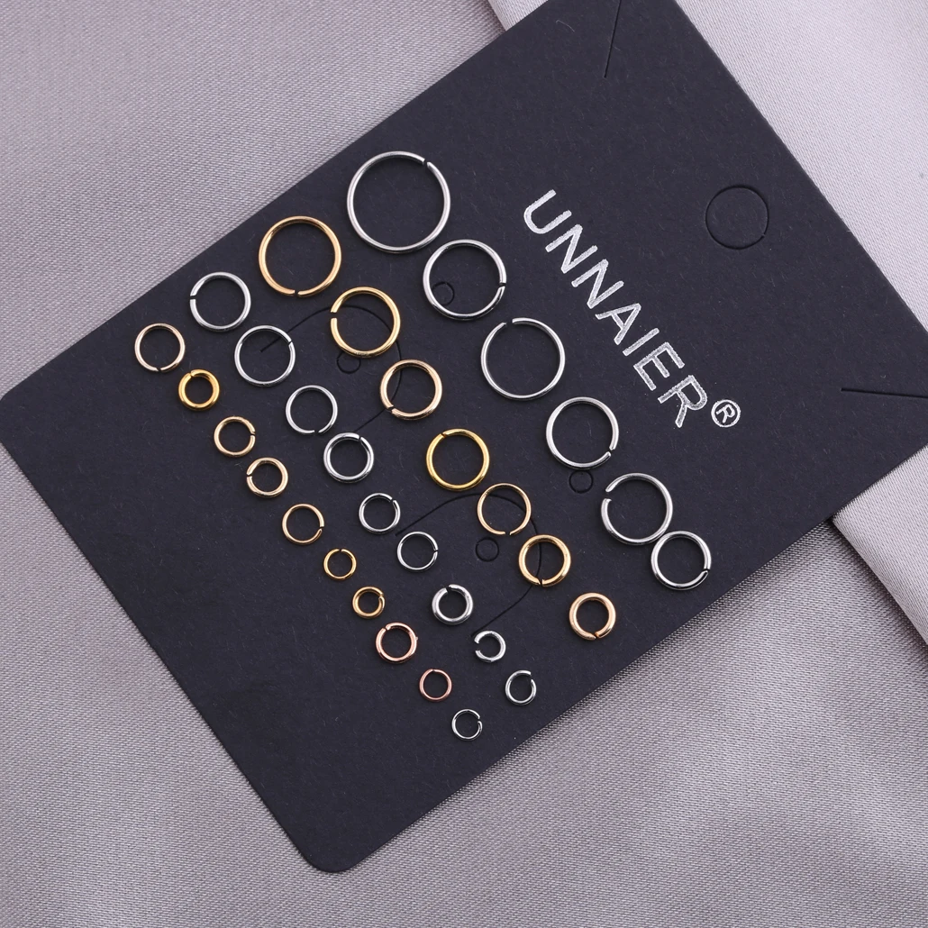 UNNAIER20pcs/batch Metal Opening Small Circle Connecting Ring Handmade DIY Jewelry Accessories Necklace Bracelet Connecting Ring