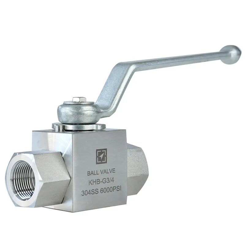 

1/8" 1/4" 1/2" 1" 2" High Pressure Ball Valve KHB-G Stainless Steel Internal Thread Corrosion Resistant Hydraulic Ball Valve