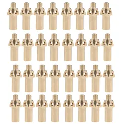 32Pcs Heavy Duty Premium Brass Natural Gas Jet Gas Burner Tips Propane Replacement Tip/ Nozzle/ Jet