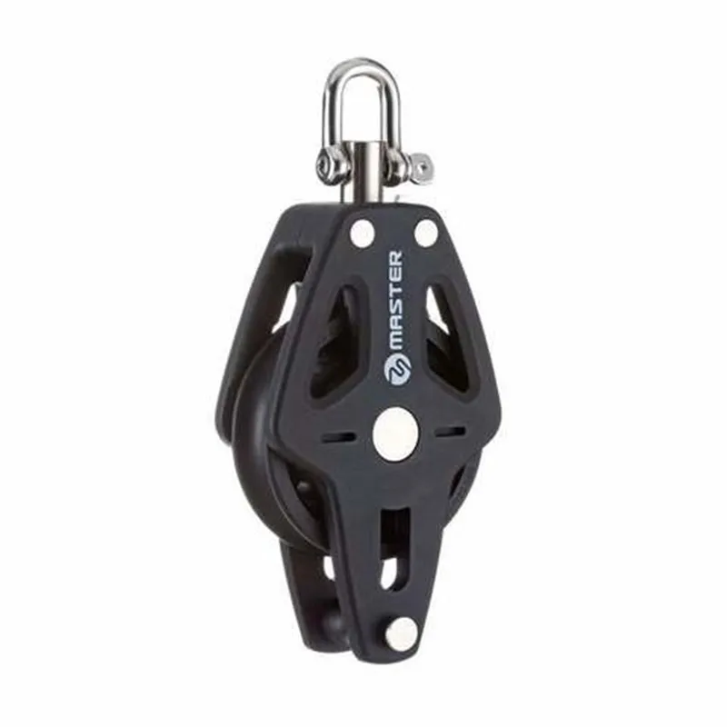 

Sailboat Dinghy Hardware 50mm 2" Single Swivel Shackle Becket Block Small Boat Block Master BP-0502F