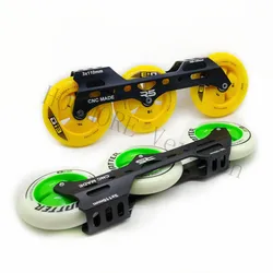 3X110mm Inline Speed Skate Frame, 3 wheels 110mm Skates Wheel Base, for 3-Wheels Speed Skating Marathon Pleasure Tool