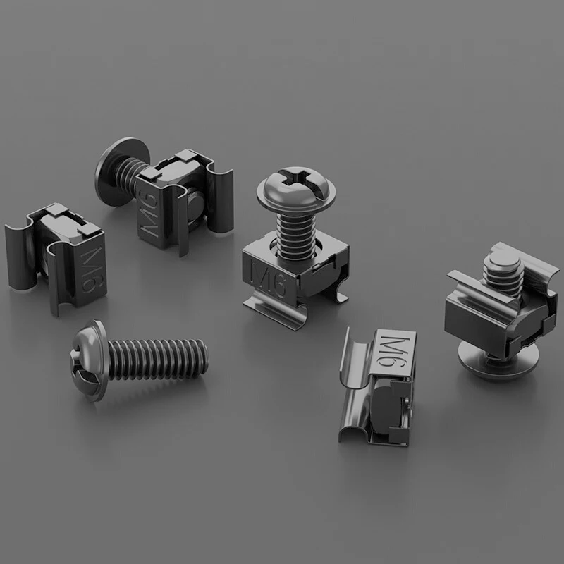 ZoeRax M6 X 16mm Rack Mount Cage Nuts, Screws and Washers for Rack Mount Server Cabinet, Rack Mount Server Shelves, Routers