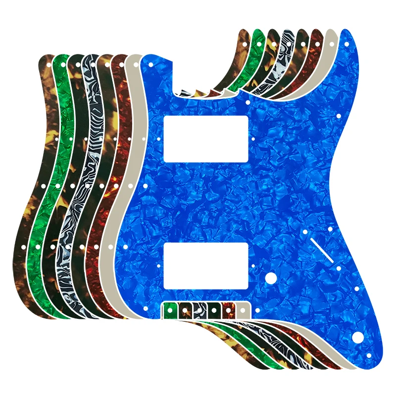 Fei Man Guitar Pickguard For US,11 Holes Scratch Plate,HHPAF,Humbucker Coil For USA,Mexico Fd Strat Guitar Parts,2 Control Holes