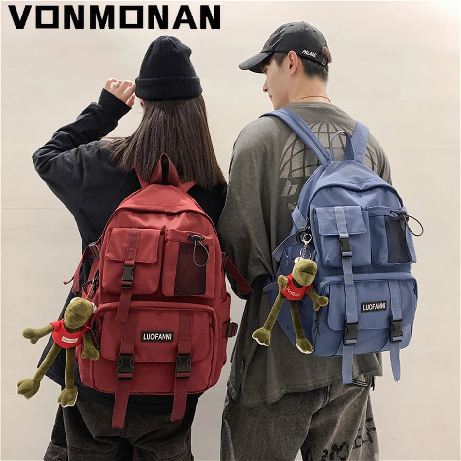 Multi Pocket Waterproof Backpack High Quality Nylon Backpacks for School Teenagers Girls and Boy Lovely Student Bookbag Mochilas