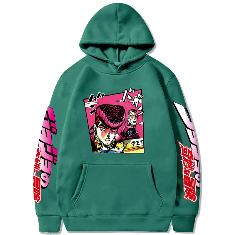 Sweatshirt Manga JoJo Bizarre Adventure Hoodie Japanese Anime Men/women Funny Harajuku Cartoon Hip Hop Clothes Hoodies Hooded