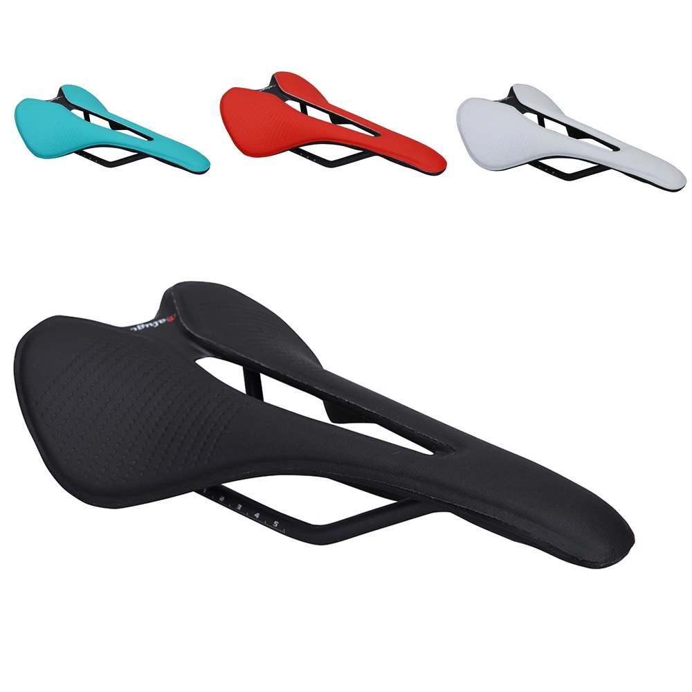 Balugoe-bicycle saddle for men and women, comfortable and soft seat for MTB and road bike, hollow and breathable, 4.8