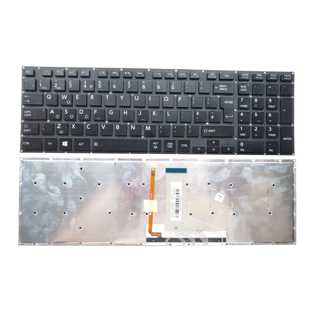 Imagem -02 - Teclado Espanhol Grego Britânico do ui Luminoso para Toshiba P50 P50t P55 P55t P70 P70t P75 P75t 6037b0108117 6037b0108015