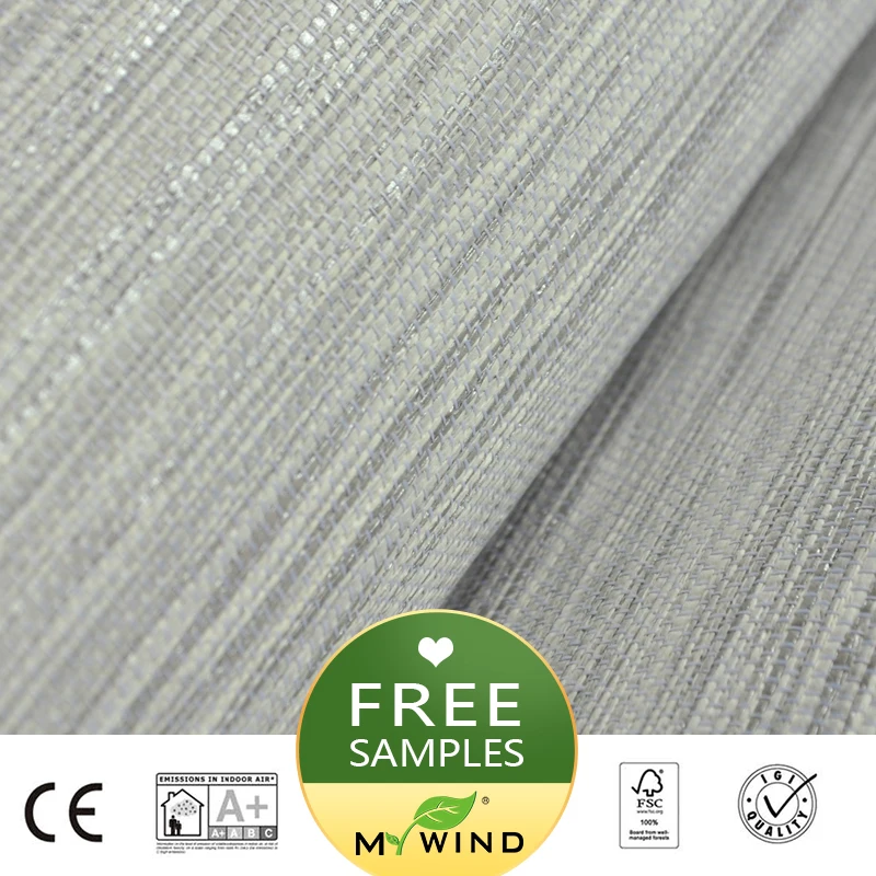 MY WIND Grey Paper Weaving  Wallpapers 3D Paper Weave Design Wallpaper In Roll Luxury Natural Material papier peint Innocuity