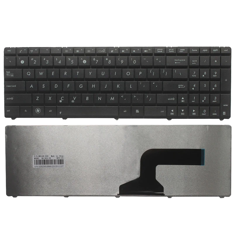 US Laptop Keyboard FOR ASUS B53 B53E B53F B53J B53S F50 F50GX F50N F50Q F50S U57DE U57DR U57N R500D R500DE R500DR Black English