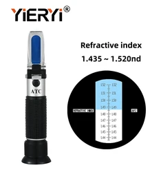 Rifrattometro indice di rifrazione Yieryi RND-025ATC da 1.435 a 1.520 la risoluzione di lettura del Tester dell'olio è di 0.001 RI