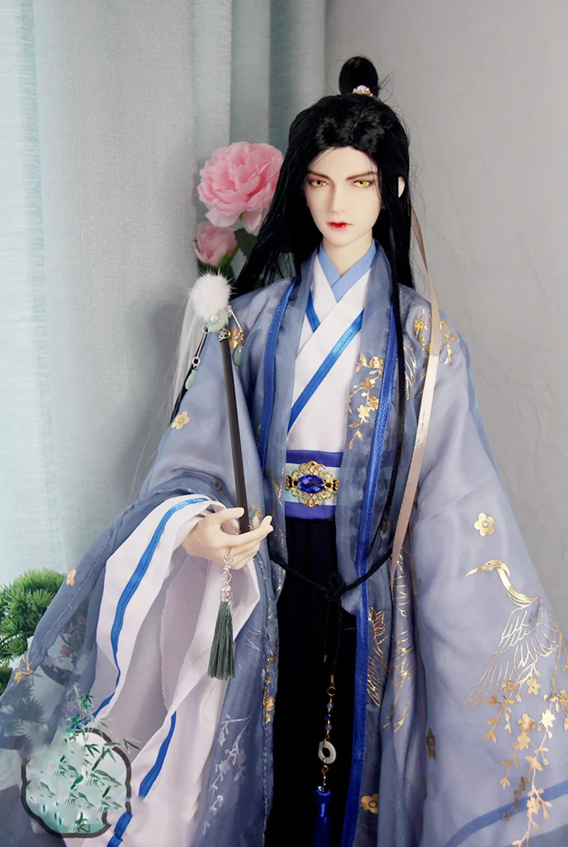 1/6 고대 코스튬 BJD 옷 인형 액세서리 사무라이 한푸 원피스 복장, BJD/SD YOSD MSD SD13 ID72 80cm 삼촌, 1/4 1/3