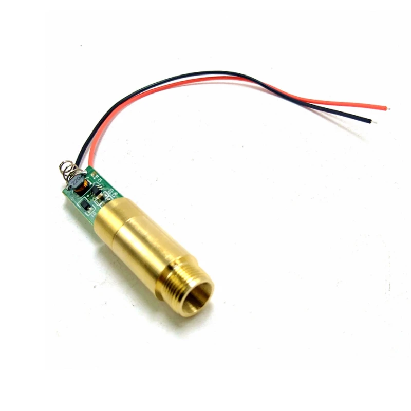 

Industrial Lab APC 450nm 100mw Pure Blue Laser Diode Dot Module 12x35mm Brass Housing 3.7V-4.2V