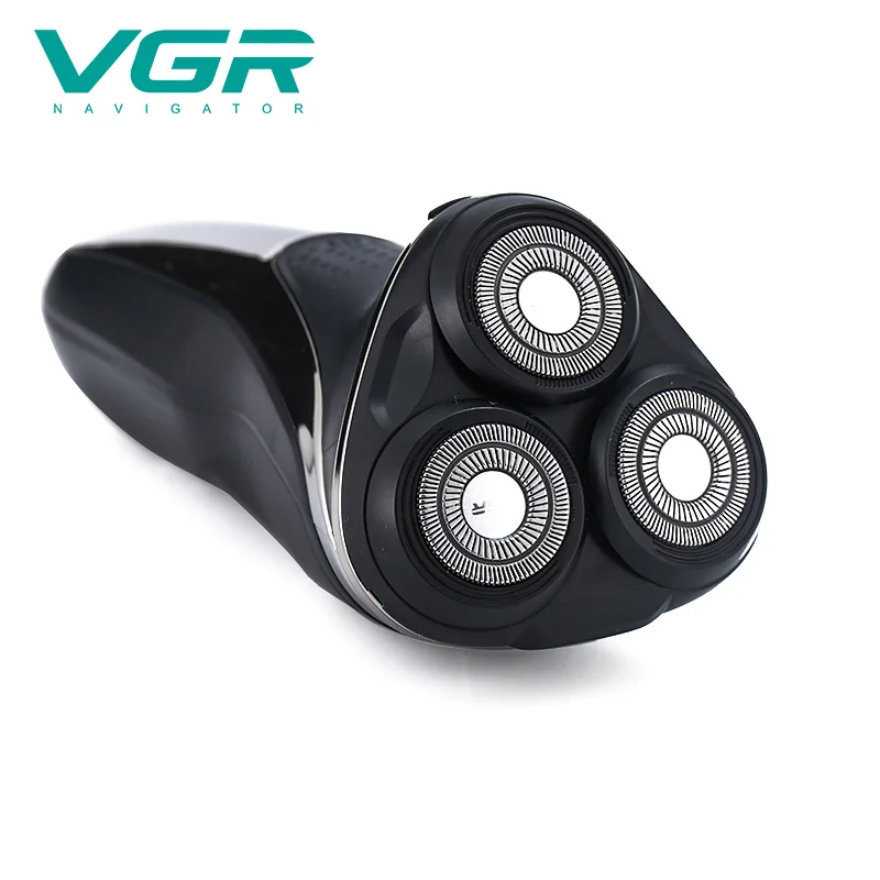 VGR 306เครื่องโกนหนวดไฟฟ้า Professional 3 In1 3หัวโกน1 Key สวิทช์ USB Body มีดโกนซักผ้า V306