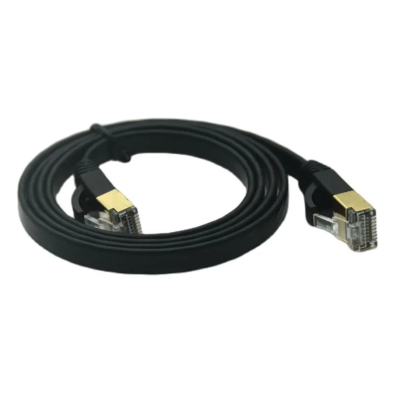 5 sztuk Cat7 20cm 50cm 1m 2m 3m 5m 10m 15m 20m CAT7 płaskie STP sieć Ethernet CAT6A kabel przewód RJ45 łatka LAN na PC Router Laptop