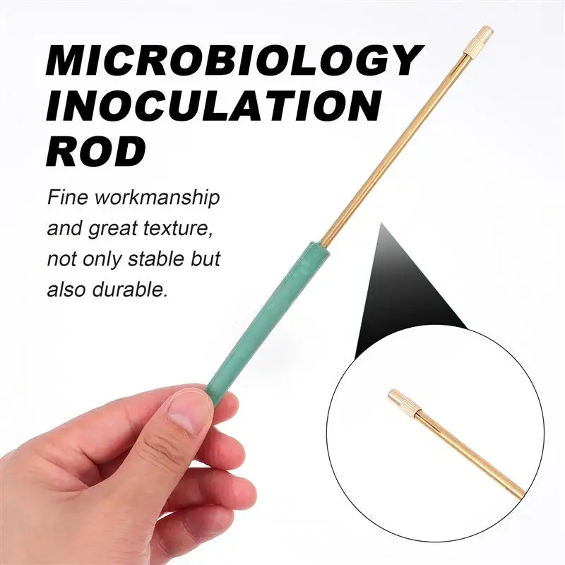 2 stücke Mikrobiologie Inoculation Stange Labor Werkzeug Labor Teile Labor Gerät Inoculation Nadel Inoculation Ring