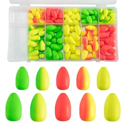 150pcs ​Fly Fishing Foam Float Bobber Buoys Saltwater Strike Indicator Pompano Rig Walleye Rig Bottom Rig Trout Catfish Bass