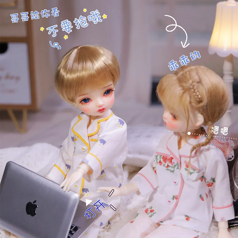 BJD Doll 1/6 Maodou Qiqi Casual Floral Pajamas UT Body 2 Sweet Art Toys Figure Collection Gifts for Children LCC Secretdoll