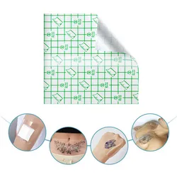 Impermeável tatuagem filme adesivo, ferida vestir, fixação, Aftercare, pele protetora, cura, acessórios de tatuagem, 50pcs