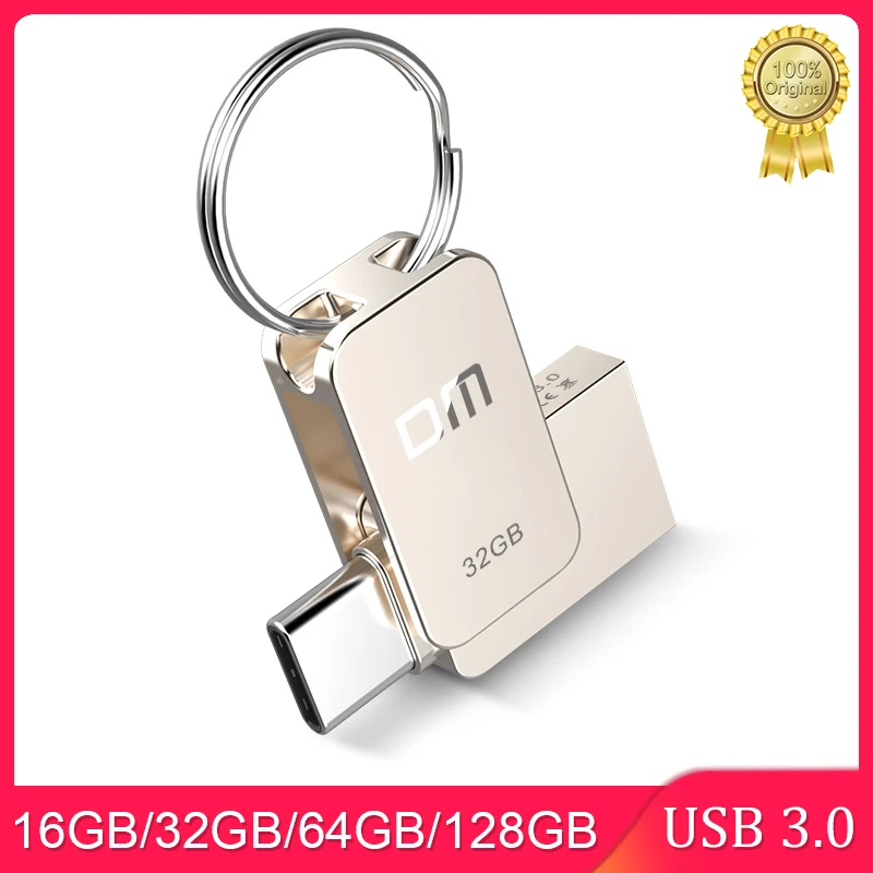 USB C Type C USB3.0 flash drive 16GB 32GB OTG Metal  Pen Drive Key 64G 128GB High Speed pendrive Mini Flash Drive Memory Stick