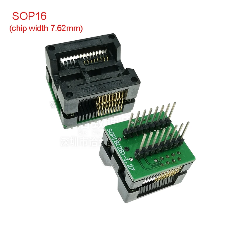 SOP8 Burn-in Socket 14/16/18/20/24/28 to DIP Wide and Narrow Body Chip Adapter IC Conversion Test Seat