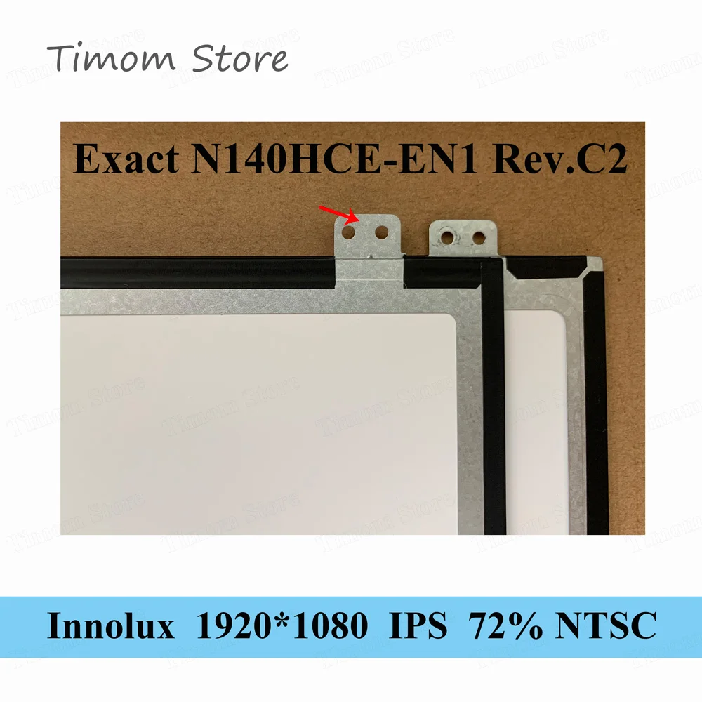 Laptop Lcd Innolux N140hce-en1 Rev. c2 c4 c5 Exato Original 140 Led Fhd 1920×1080 Ips 30pin Magro Matte Display 72 Ntsc
