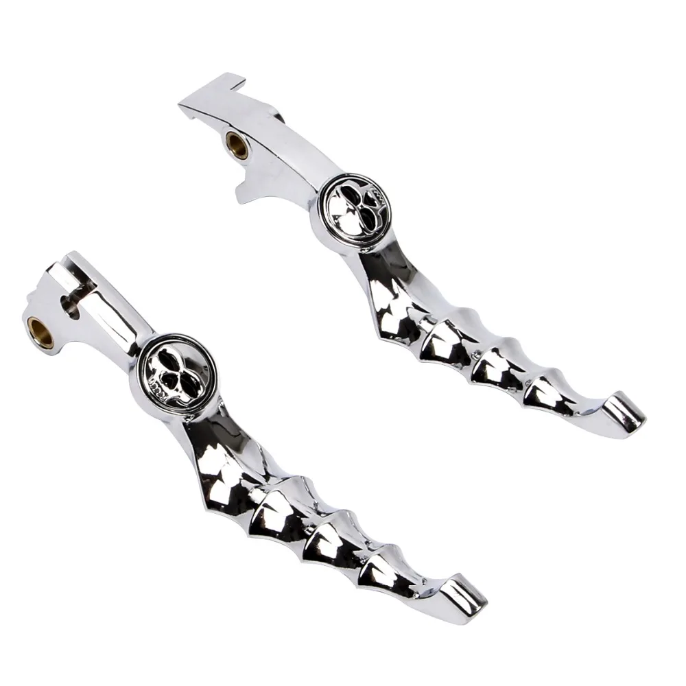 

Motorcycle Black Chrome Skull Hand Levers Brake Clutch Lever Aluminum for Honda CBR600 F2 F3 F4 F4i CBR900RR 1987-2007