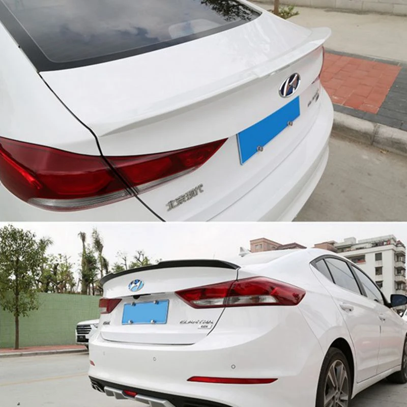 for Elantra auto parts spoiler ABS material primer color spoiler 2017 Elantra rear spoiler