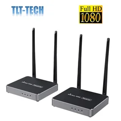 One pair 656ft 1080P H.264 Digital Wireless HDMI extender one transmitter and one receiver with IR and loop-out