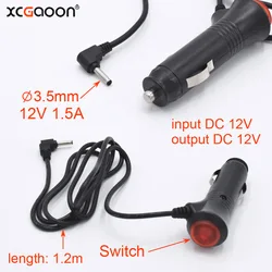 12V 1.5A Car Charger Diameter 3.5mm Port For Car Radar Detector / DVR Camera / GPS Input Voltage 12V Length 1.2m (3.9ft)