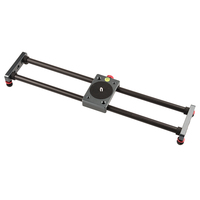 VLOGMAGIC 40cm Mini Carbon Fiber Rail Rods Table Top Video Camera Slider for Smartphone iPhone DSLR Sony Canon Nikon Up to 5kg