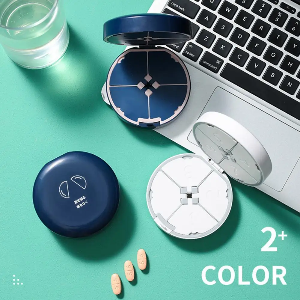 Pill Organizer  Compact   Pill Case 7 Grids Vitamin Holder Pill Container