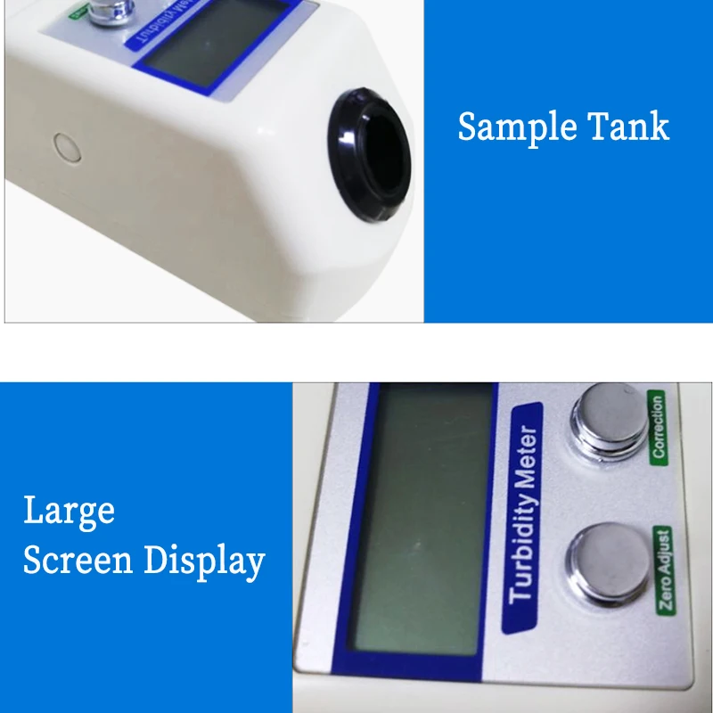 Portable Turbidimeter Microcomputer Scattered Light Turbidity Meter Intelligent Colorimeter Measure Range 0-200NTU 0.1 NTU WGZ-B