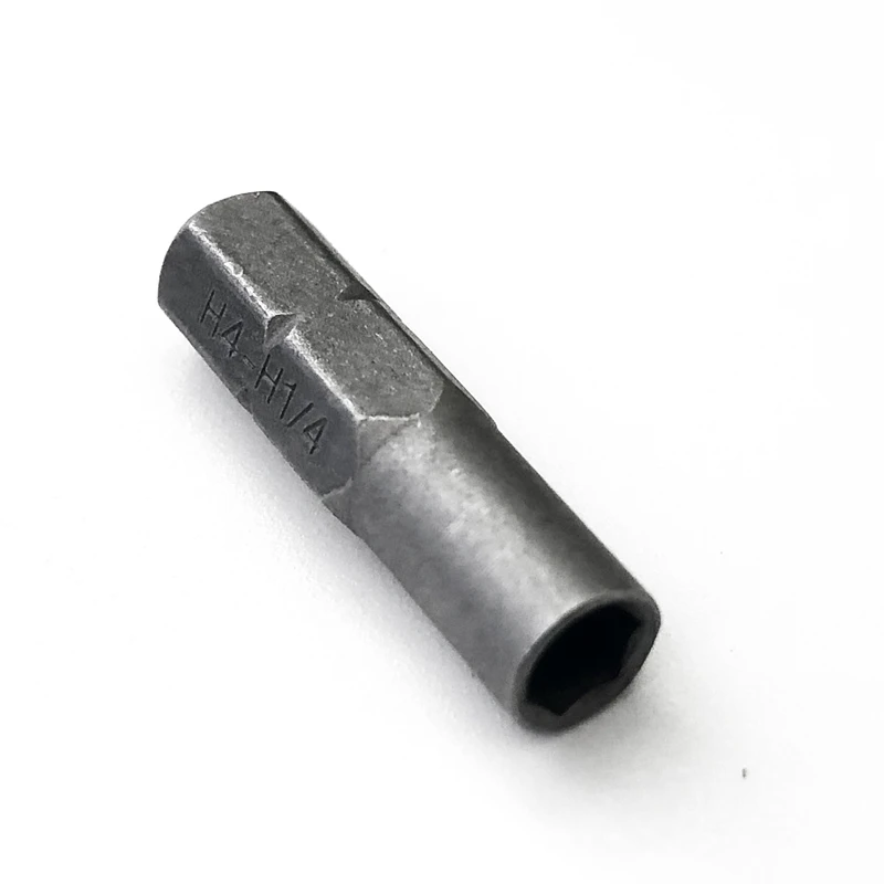 Hex 4mm Insert Micro Bit Adapter, screwdriver inserts bit socket to H4 hex bit Mounting Adapter match 6.35mm Hex Handle