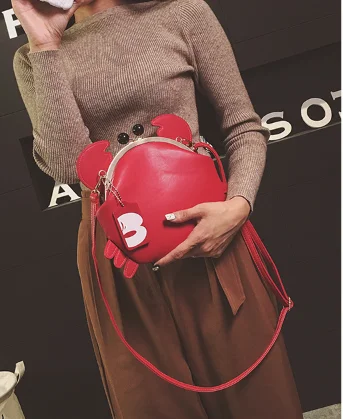 2019 ins hot crab model mini bag versatile shoulder bag lady women Chain Bag chic dressing bag girl  fashion