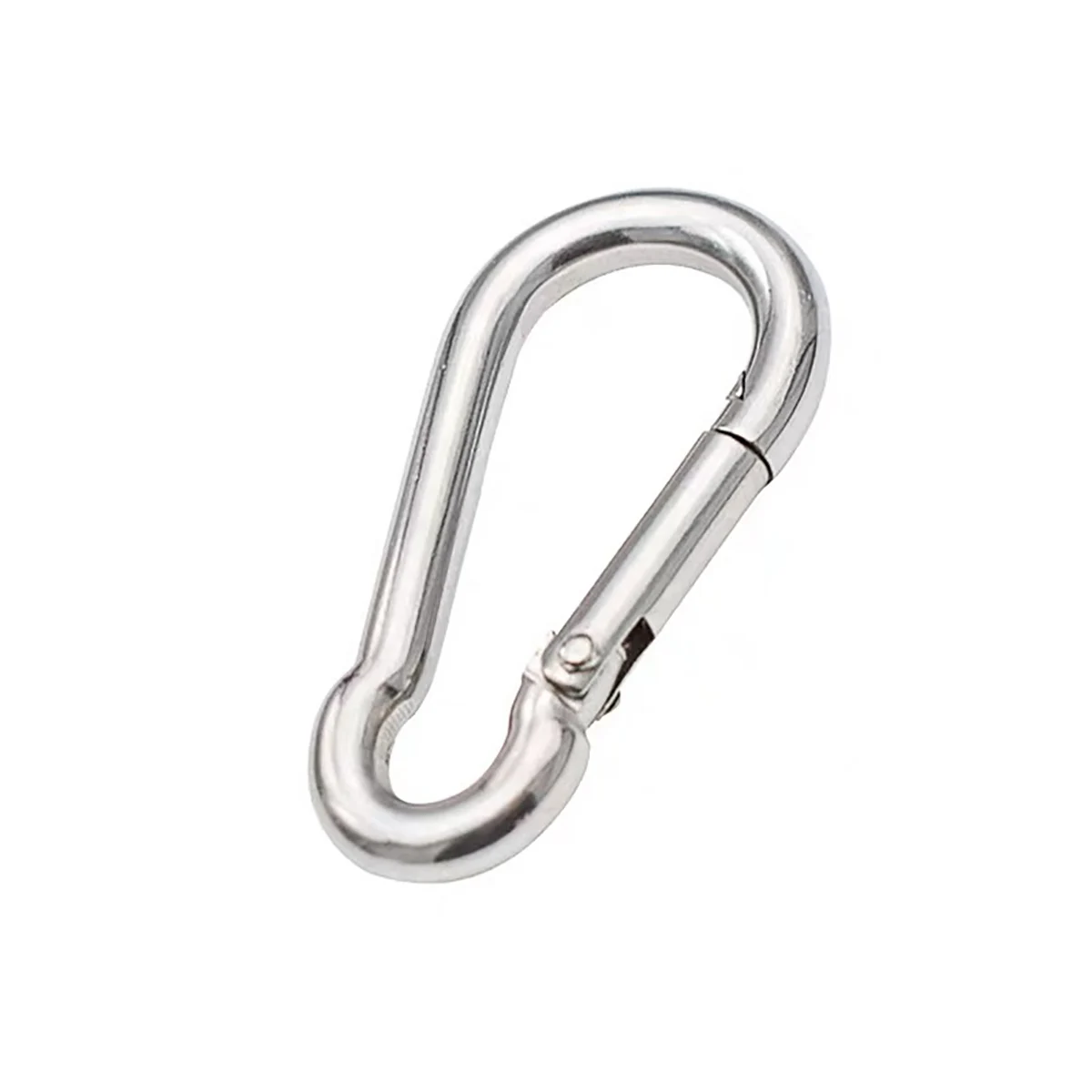 1Pcs M4 M5 M6 M7 M8 M9 M10 M11 M12 M14 304 스테인리스 Carabiner 카빈 스냅 후크 스프링 버클 열쇠 고리