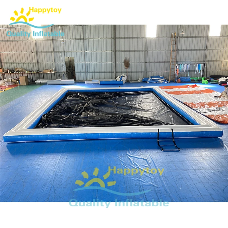 AIR Floating Inflatable Luxury Sea Ocean Swimming Pool With Safety Netting For Yacht Boat