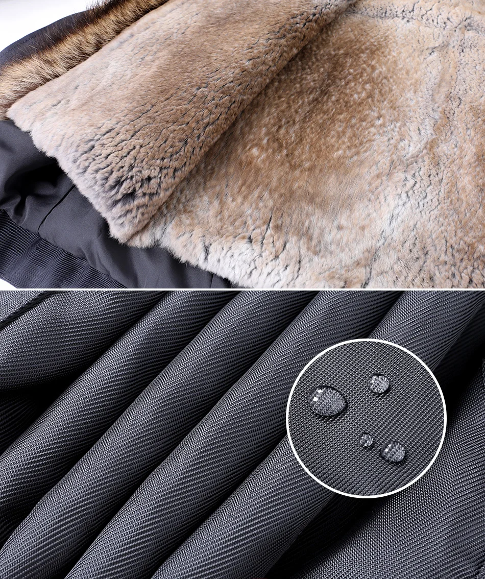 Fur-Trim Hooded Parka — product detail 9
