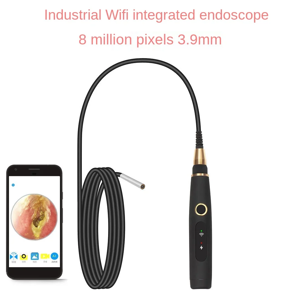 Deer Industrial WiFi Endoscope Household Sewer Pipe Vehicle Inspection Tools Industrial Pipe Endoscope