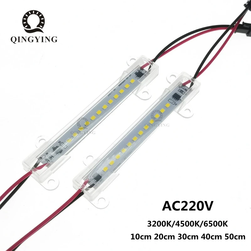 

5pcs AC220V LED Tube Light 3W 4W 5W 6W High Brightness SMD2835 10cm 20cm 30cm 40cm 50cm LED Bar Strip Cold White/Warm White