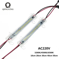 5pcs AC220V LED Tube Light 3W 4W 5W 6W High Brightness SMD2835 10cm 20cm 30cm 40cm 50cm LED Bar Strip Cold White/Warm White