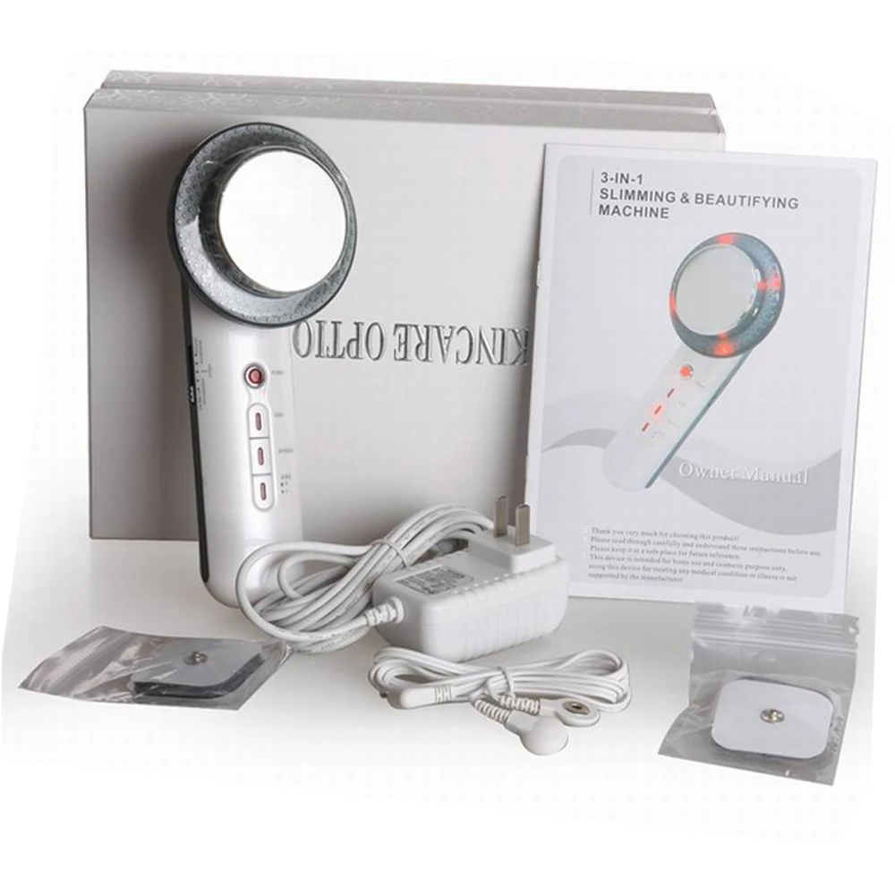 3 en 1 EMS Cavitation ultrasonique perdre du poids Lifting du visage corps minceur masseur galvanique infrarouge Lipo brûleur de graisse Machine