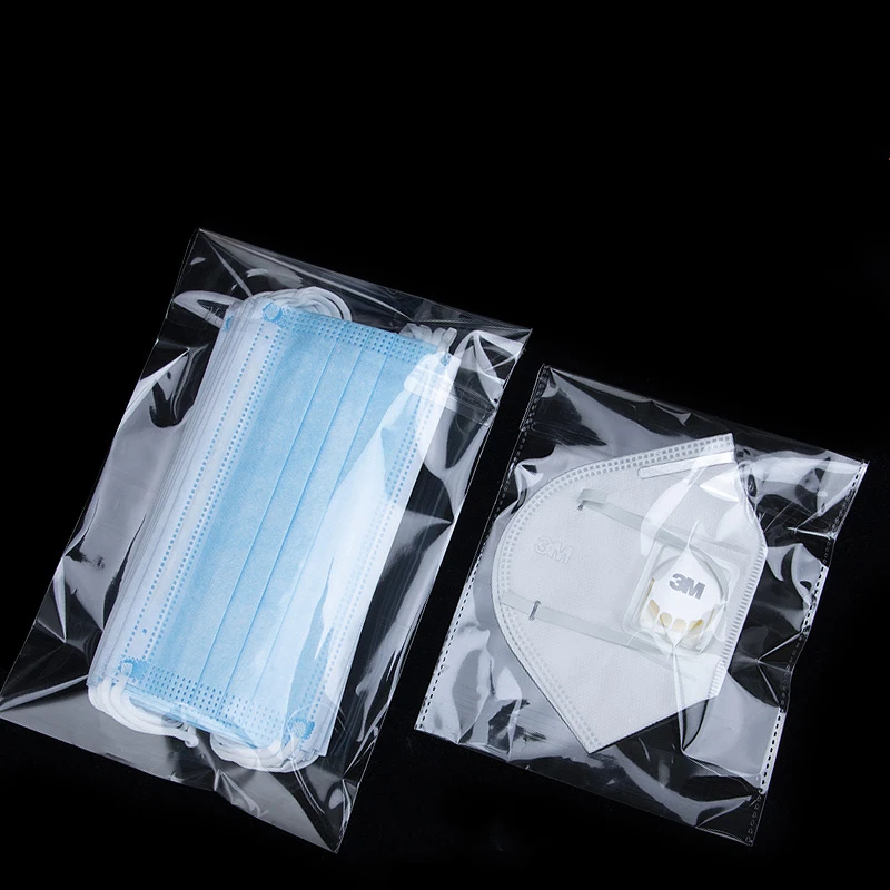 TETP 100 Stück 5 Drähte transparente selbstklebende Beutel, wiederverschließbar, wasserdicht, Geschenk, Lebensmittel, Süßigkeiten, Verpackung, OPP-Plastiktüte, Zellophan-Aufbewahrung – Detail 2
