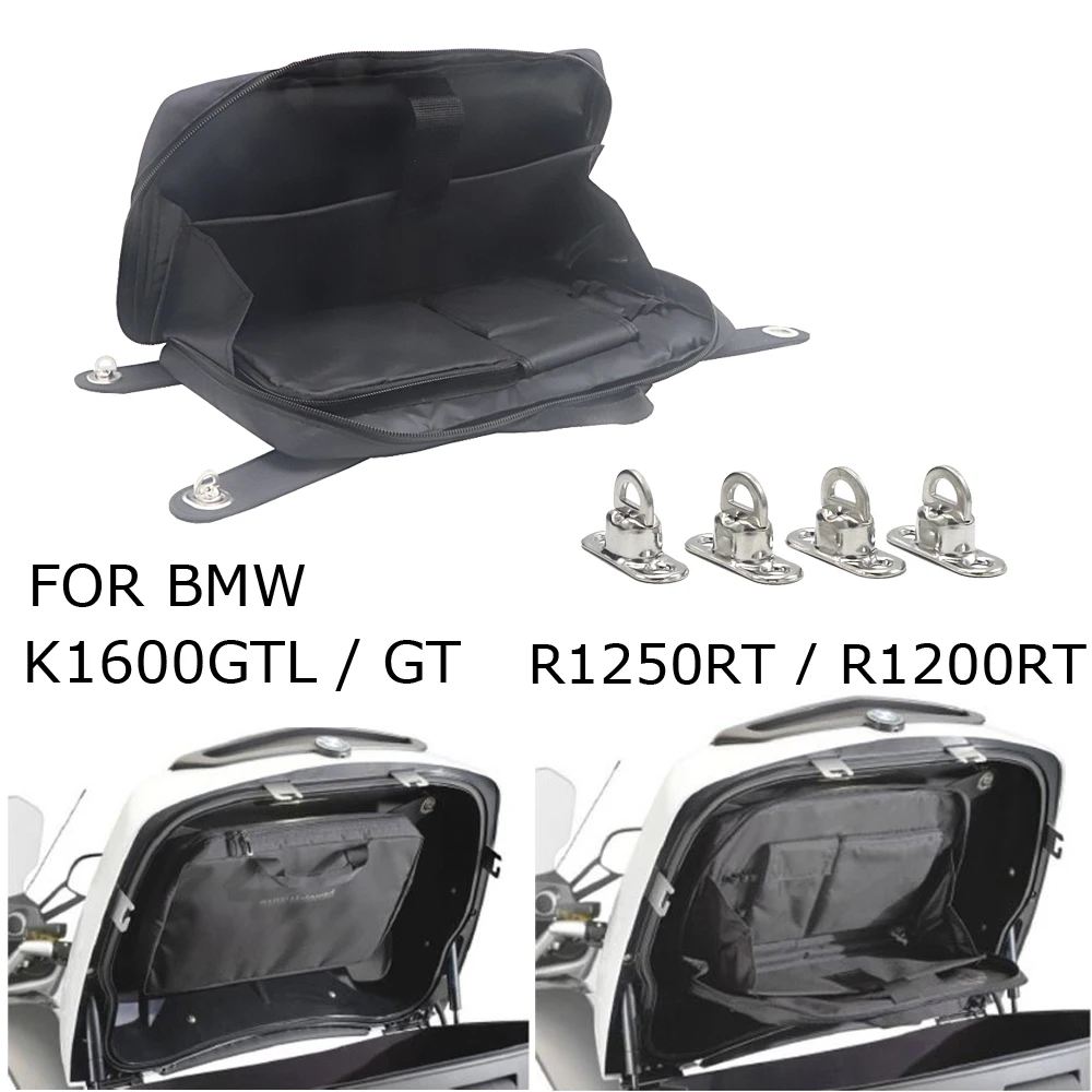 Black Tour Pak Motorcycle Organizer Lid Storage Bag FOR BMW K1600GT K1600GTL R1250RT R1200RT LC 2021 2019 2018